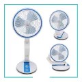 New Rechargeable Folding Table Fan with Led Light
