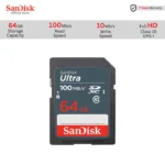 Sandisk 64GB Ultra SDHC Class-10 Memory Card